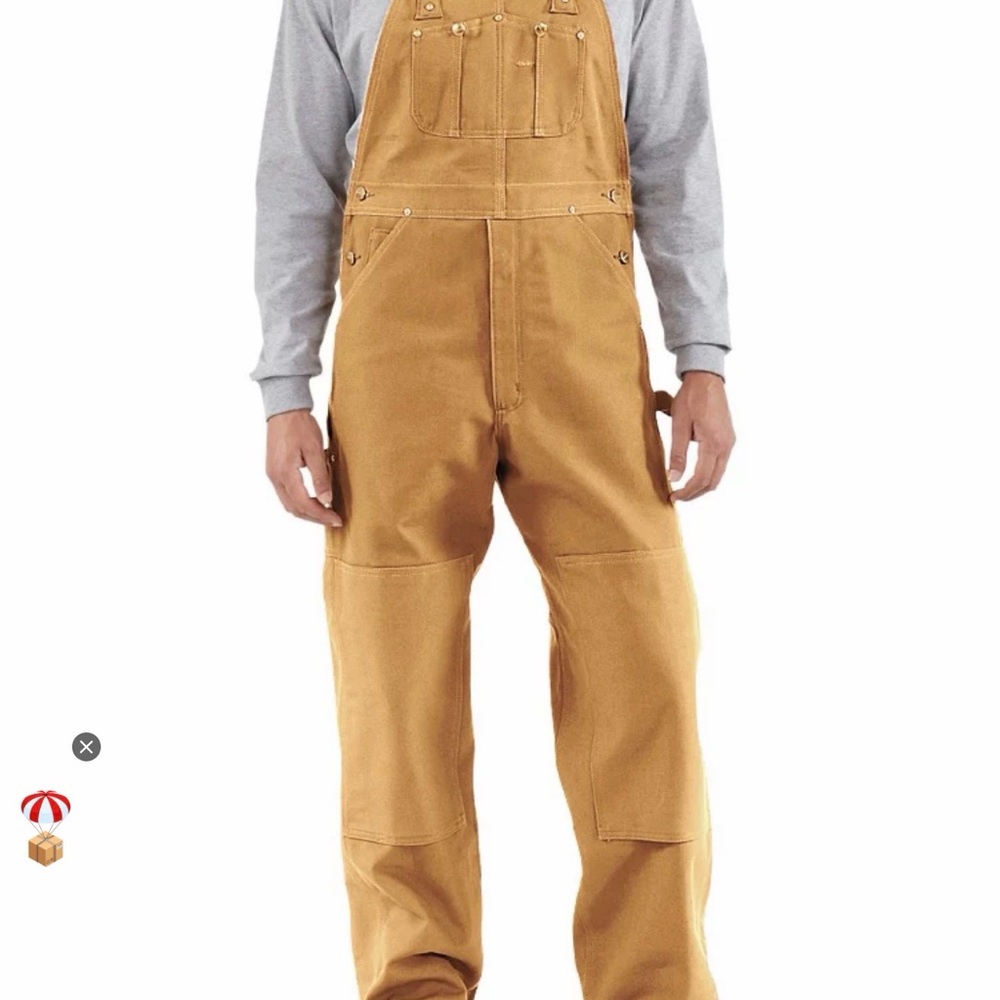 Men's Tan Workwear Bib Overalls, new with tag. Never worn
